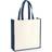 Westford Mill Gallery Canvas Tote - Natural/French Navy