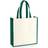 Westford Mill Gallery Canvas Tote - Natural/Bottle Green