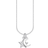 Thomas Sabo Charm Club Star & Moon Necklace - Silver/Transparent