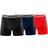 Muchachomalo Cotton Stretch Basic Boxer 3-pack - Black/Red