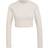 adidas Women Loungewear Cropped Long Sleeve T-shirt - Wonder White