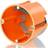Solar Plus Simet concealed plaster box, deep, with membrane, orange E3700 (83192088)