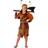 Th3 Party Viking Woman Costume for Children Brown