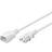 Goobay Network Cable 1 m, White – Equipment Male C14 (IEC Power) > Female C13 (IEC Power Supply)