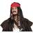 Boland Pirate Jack Sparrow Style Wig with Beard Moustache & Bandana