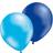 Sassier Mix ballonger 12- pack Ljusblå/Blå Metallic