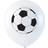 Sassier Ballonger med fotbollsmotiv 6-pack 26 cm (10 tum)