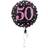 Amscan Rosa Glittrig 50-Års Heliumballong
