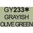 Touch Twin Brush Marker styckvis GY233 Grayish Olive Green