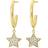 Edblad Vega Creoles Earrings - Gold/Transparent