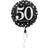 Svart 50-års heliumballong