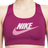 Nike Dri Fit Swoosh Medium Support Graphic Sports Bra - Sangria/Plum Fog/Light Bordeaux