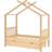 vidaXL Kids Bed Frame with a Drawer Solid Pine Wood 70x140cm