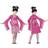 Th3 Party Geisha Costume for Children Fuchsia Pink