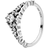 Pandora Fairy Tale Tiara Wishbone Ring - Silver/Transparent