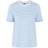 Pieces Ria Fold Up T-shirt - Bright White/Vista Blue