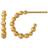 ByBiehl Pebbles Hoops Small - Gold/Transparent