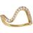 ByBiehl Wave Sparkle Ring Large - Gold/Transparent