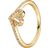 Pandora Timeless Wish Sparkling Heart Ring - Gold/Transparent