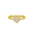Julie Sandlau Pure Heart Ring - Gold/Transparent