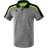 Erima Liga 2.0 Polo Shirt Men - Grey Marl/Black/Green Gecko