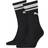 Puma Unisex Crew Heritage Stripe Socks 2-pack - Black
