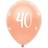 Ballonger Roséguld 40 år 6-pack