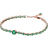 Pandora Sparkling Pavé Tennis Bracelet - Rose Gold/Green