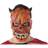 Th3 Party Mask Halloween Demon Skelett Röd (21 X 25 cm)
