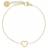Edblad Rope Heart Bracelet - Gold
