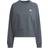adidas Women Sportswear Essentials Studio Fleece Sweatshirt - Blue Oxide/White