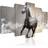 Arkiio Tavla Fancy gallop 5 pieces 100x50 Väggdekor 100x50cm