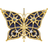 Thomas Sabo Butterfly Star & Moon Pendant - Gold/Multicolour