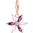 Thomas Sabo Charm Club Collectable Flower Charm Pendant - Rose Gold/Pink/Transparent