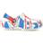 Crocs Toddler Classic Tie Dye Clogs - Red/White/Blue Multi