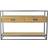 Dkd Home Decor Konsol Svart Metall Glas Gran Ljusbrun (120 x 40 x 76 cm) Avlastningsbord