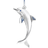 Thomas Sabo Dolphin Pendant - Silver/Black/Blue/Transparent