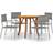 vidaXL 3071787 Patio Dining Set, 1 Table incl. 4 Chairs