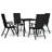 vidaXL 3099102 Patio Dining Set, 1 Table incl. 4 Chairs