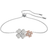 Swarovski Latisha Flower Bracelet - Silver/Transparent/Pink