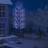 vidaXL 2000 LED körsbärsblommor blåvitt ljus 500 cm Julgran
