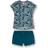 Sanetta Girl's Caribbean Nights Short Pajama Set - Blue (245188-50365)