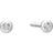 Julie Sandlau Finesse Earstuds - Silver/Transparent