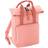 BagBase Roll Top Twin Handle Backpack (One Size) (Blush Pink)