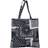 Urban Classics Bandana Patchwork Print Tote Bag Tygväska Unisex svart vit