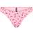 Pieces – körsbärsmönstrad bikiniunderdel-Pink