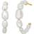 The Jewelry Chain Aura Hoops Earrings - Gold/Pearl
