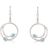 Støvring Design Elegant and Eye-Catching Earrings - Silver/Topaz/Transparent