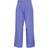 Pieces Women's long trousers with pleats, Blue