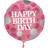 Folat Prickig Happy Birthday Folieballong Rosa